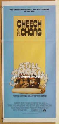 f054 STILL SMOKIN' Australian daybill movie poster '83 Cheech & Chong