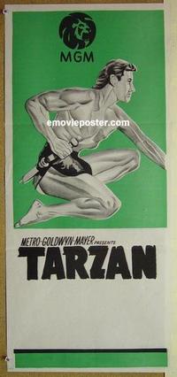 f079 TARZAN Australian daybill movie poster '60s cool image!