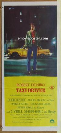 f082 TAXI DRIVER Australian daybill movie poster '76 De Niro, Scorsese