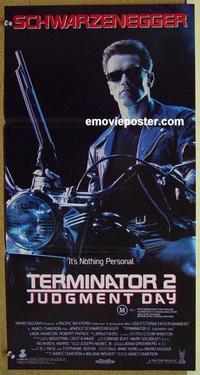 f090 TERMINATOR 2 Australian daybill movie poster '91 Arnold Schwarzenegger