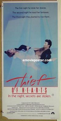 f103 THIEF OF HEARTS Australian daybill movie poster '84 Steven Bauer