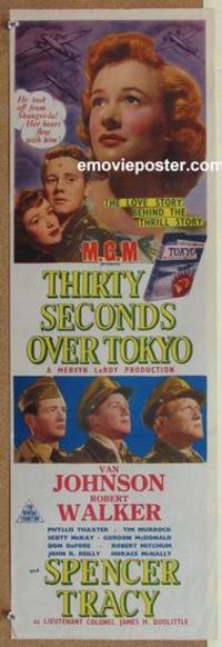 f108 THIRTY SECONDS OVER TOKYO Australian daybill movie poster '44 Tracy
