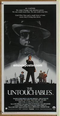 f140 UNTOUCHABLES Australian daybill movie poster '87 Costner, De Niro