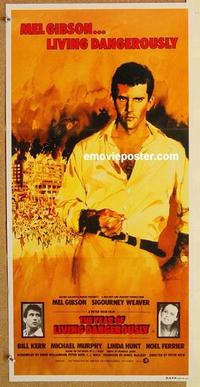 f178 YEAR OF LIVING DANGEROUSLY Australian daybill movie poster '83 Gibson