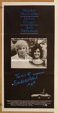 f091 TERMS OF ENDEARMENT Australian daybill movie poster '83 MacLaine