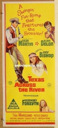 f093 TEXAS ACROSS THE RIVER Australian daybill movie poster '66 D. Martin