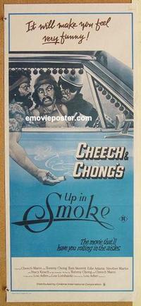 f141 UP IN SMOKE Australian daybill movie poster '78 Cheech & Chong!