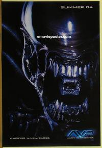 g020 ALIEN VS PREDATOR DS style A 'Alien' teaser one-sheet movie poster '04