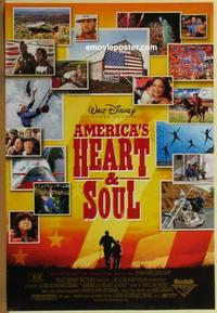 g032 AMERICA'S HEART & SOUL DS one-sheet movie poster '04 Walt Disney