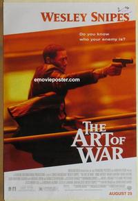 g042 ART OF WAR advance one-sheet movie poster '00 Wesley Snipes, Duguay
