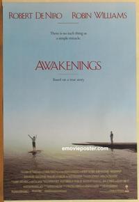 g045 AWAKENINGS DS one-sheet movie poster '90 Robert De Niro, Williams