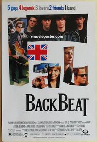 g052 BACKBEAT DS one-sheet movie poster '94 Stephen Dorff, The Beatles!
