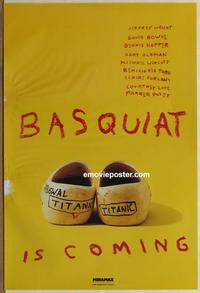 g054 BASQUIAT teaser one-sheet movie poster '96 Del Toro, Jeffrey Wright