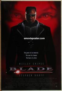 g068 BLADE DS one-sheet movie poster '98 Wesley Snipes, vampires!