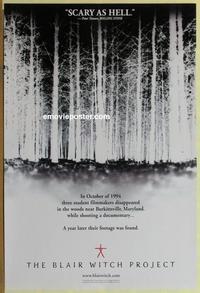g071 BLAIR WITCH PROJECT DS teaser one-sheet movie poster '99 cult classic!