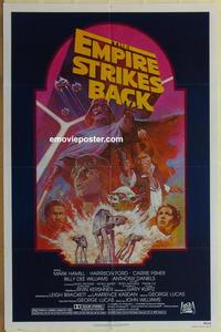 f021 EMPIRE STRIKES BACK 1sh movie poster R82 George Lucas classic!