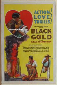 h001 BLACK GOLD 1sheet '27 epic of the oil fields!
