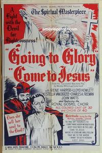 h035 GOING TO GLORY COME TO JESUS 1sheet R48 Toddy