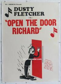 h003 OPEN THE DOOR RICHARD linen 1sh '45 Dusty Fletcher
