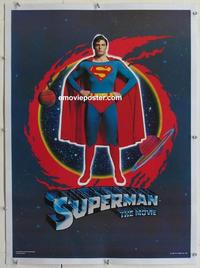 k048 SUPERMAN linen Scottish special 23x32 '78 comic book hero Christopher Reeve!