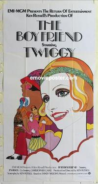 m198 BOY FRIEND three-sheet movie poster '71 Twiggy, Tommy Tune
