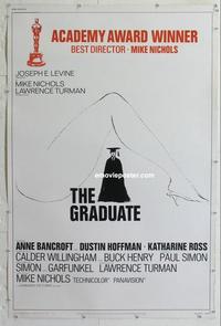 m170 GRADUATE 40x60 movie poster '68 Dustin Hoffman, Anne Bancroft