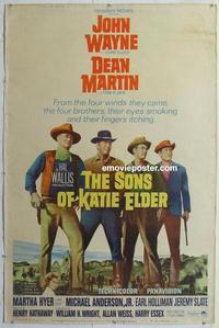 m180 SONS OF KATIE ELDER style Z 40x60 movie poster '65 John Wayne