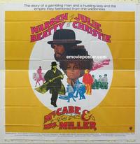 m223 McCABE & MRS MILLER int'l six-sheet movie poster '71 Robert Altman