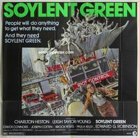 m229 SOYLENT GREEN six-sheet movie poster '73 Charlton Heston, Robinson
