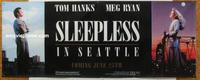 m160 SLEEPLESS IN SEATTLE vinyl banner movie poster '93 Hanks, Ryan