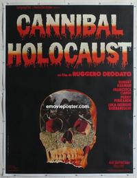 m074 CANNIBAL HOLOCAUST linen French one-panel movie poster '80 cool image!