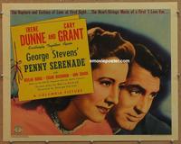 p015 PENNY SERENADE half-sheet movie poster '41 Cary Grant, Irene Dunne