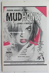 p071 MUDHONEY one-sheet movie poster '65 Russ Meyer, Lorna Maitland