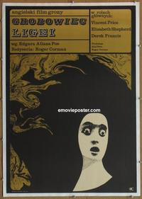 p036 TOMB OF LIGEIA Polish movie poster '65 Vincent Price, Corman