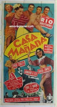 s153 CASA MANANA three-sheet movie poster '51 Spade Cooley musical