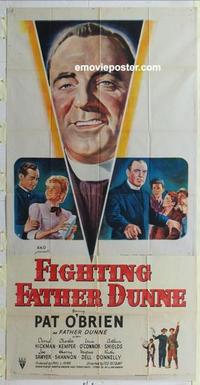 s292 FIGHTING FATHER DUNNE three-sheet movie poster '48 Pat O'Brien