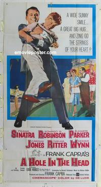 s423 HOLE IN THE HEAD three-sheet movie poster '59 Frank Sinatra, Capra