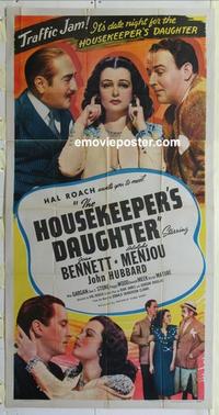 s437 HOUSEKEEPER'S DAUGHTER three-sheet movie poster R46 Joan Bennett