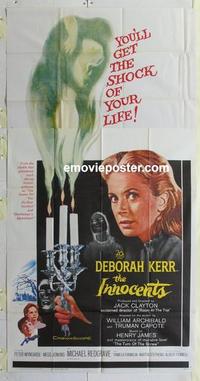 s454 INNOCENTS three-sheet movie poster '62 Deborah Kerr, Michael Redgrave