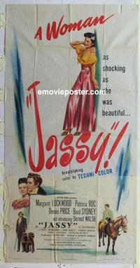 s463 JASSY three-sheet movie poster '48 Margaret Lockwood, Patricia Roc