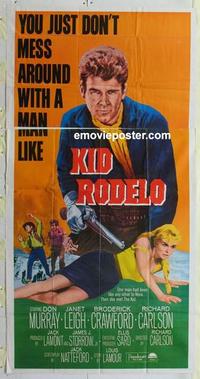 s484 KID RODELO three-sheet movie poster '66 Don Murray, Janet Leigh