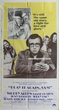 s526 PLAY IT AGAIN SAM int'l three-sheet movie poster '72 Woody Allen, Keaton