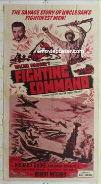 s559 TEXAS TO TOKYO three-sheet movie poster R50 Gwynne, Fighting Command!