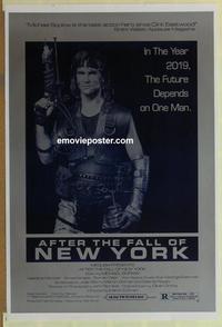 h652 AFTER THE FALL OF NEW YORK one-sheet movie poster '84 Sergio Martino
