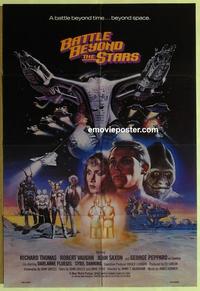 b529 BATTLE BEYOND THE STARS one-sheet movie poster '80 Robert Vaughn