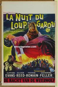 b127 CURSE OF THE WEREWOLF Belgian movie poster '61 Oliver Reed