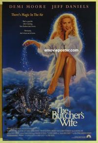 h683 BUTCHER'S WIFE DS one-sheet movie poster '91 Demi Moore, Jeff Daniels