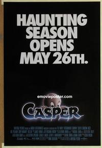 h686 CASPER advance one-sheet movie poster '95 Christina Ricci, Pullman