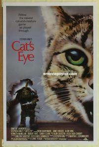 h689 CAT'S EYE one-sheet movie poster '85 Stephen King, Drew Barrymore