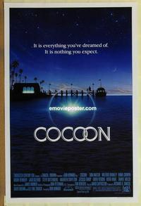 h694 COCOON one-sheet movie poster '85 Ron Howard, Don Ameche, Tandy